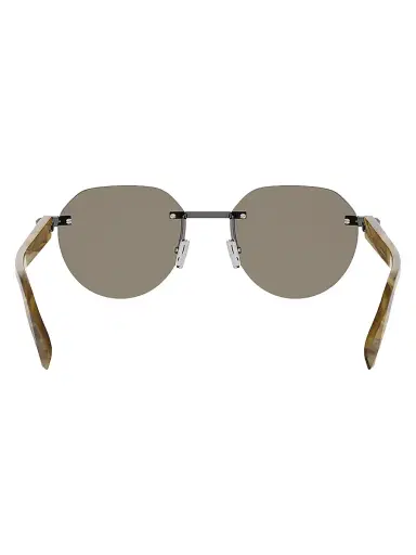BVLGARI Men's Octo 56MM Round Sunglasses - Matte Dark Ruthenium Brown | Thumbnail 3 BVLGARI Men's Octo 56MM Round Sunglasses - Matte Dark Ruthenium Brown | Thumbnail 3