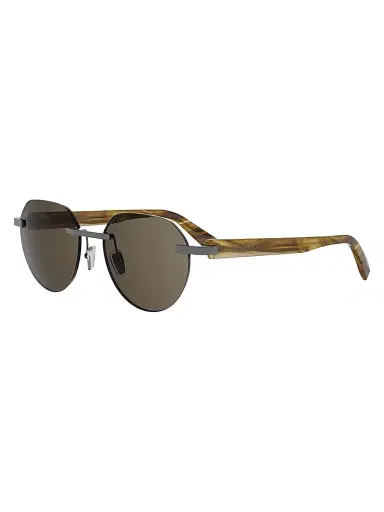 BVLGARI Men's Octo 56MM Round Sunglasses - Matte Dark Ruthenium Brown | Thumbnail 1 BVLGARI Men's Octo 56MM Round Sunglasses - Matte Dark Ruthenium Brown | Thumbnail 1