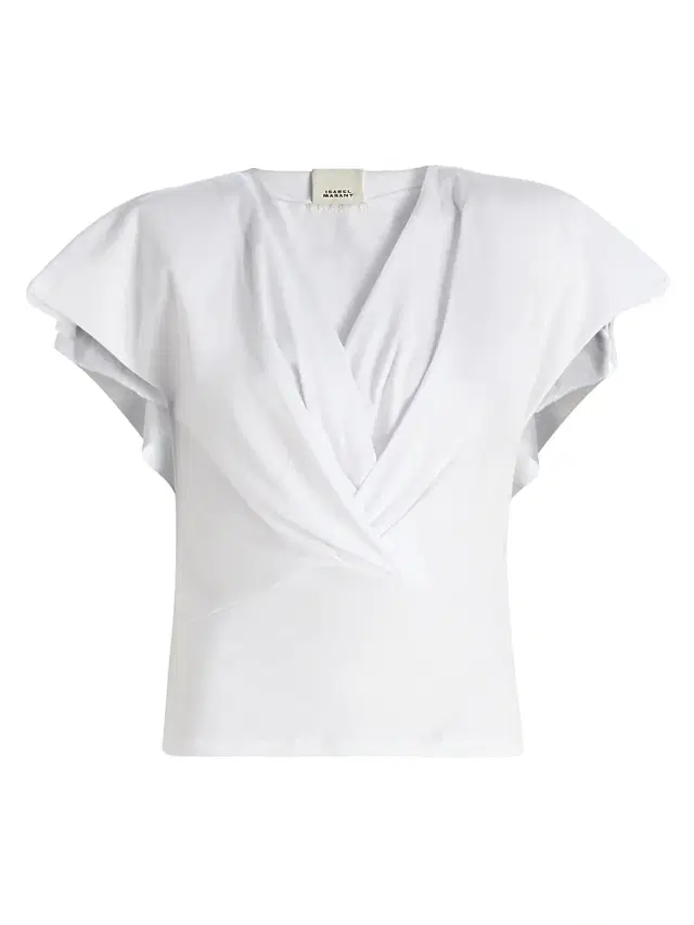 Isabel Marant Women's Nadrine Cotton Top - White