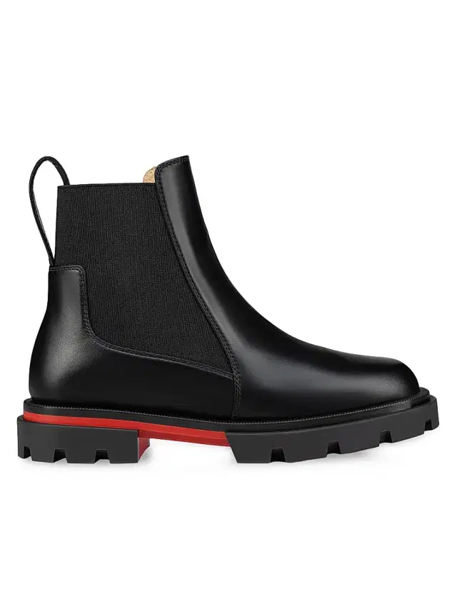 Christian Louboutin Little Girl's & Girl's Marchacroche Boots - Black 11 (Child)