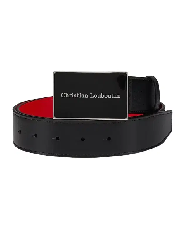 Men's Canopy Leather Belt - Black