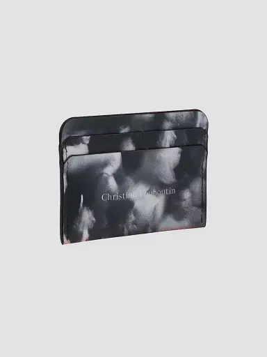 Christian Louboutin Men's Canopy Card Case - Black White | Thumbnail 2 Christian Louboutin Men's Canopy Card Case - Black White | Thumbnail 2