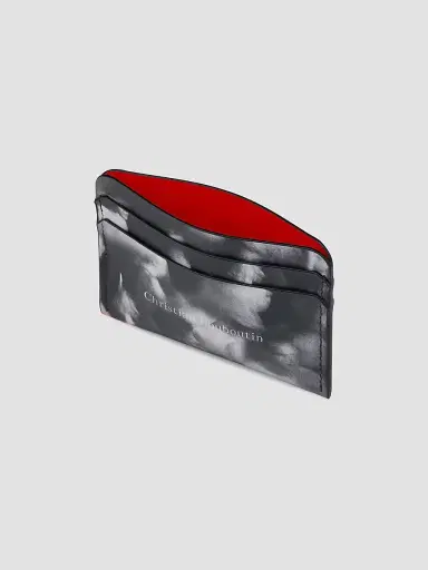 Christian Louboutin Men's Canopy Card Case - Black White | Thumbnail 4 Christian Louboutin Men's Canopy Card Case - Black White | Thumbnail 4