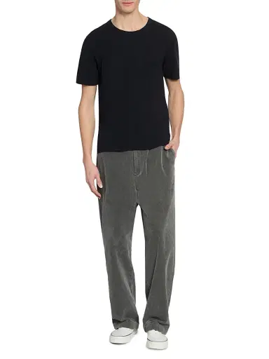 OFFICINE GÉNÉRALE Men's Cotton Crewneck T-Shirt - Black - Size XXL | Thumbnail 2