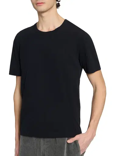 OFFICINE GÉNÉRALE Men's Cotton Crewneck T-Shirt - Black - Size XXL | Thumbnail 6