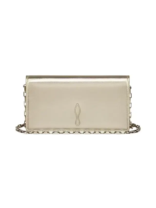 Women's Bettina Leather Clutch - Platine
