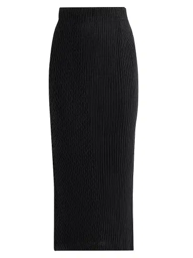Issey Miyake Women's Box Pleats Midi Skirt - Black - Size Small | Thumbnail 1 Issey Miyake Women's Box Pleats Midi Skirt - Black - Size Small | Thumbnail 1