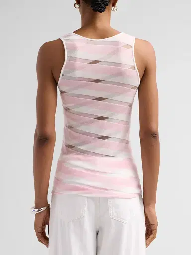 Stella McCartney Women's Graphic Striped Tank - Size XS | Thumbnail 3