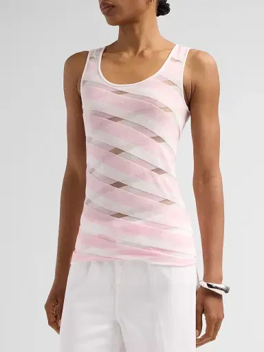 Stella McCartney Women's Graphic Striped Tank - Size XS | Thumbnail 4