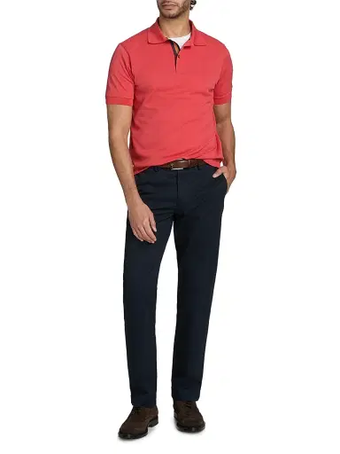 Paul Smith Men's Straight Placket Cotton Polo Shirt - Blue - Size XL | Thumbnail 2
