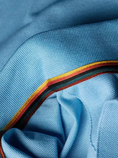 Paul Smith Men's Straight Placket Cotton Polo Shirt - Blue - Size XL | Thumbnail 5
