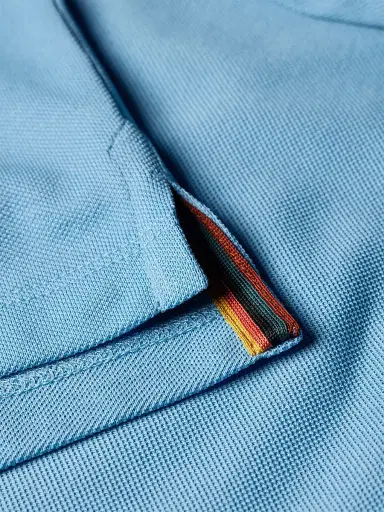 Paul Smith Men's Straight Placket Cotton Polo Shirt - Blue - Size XL | Thumbnail 6