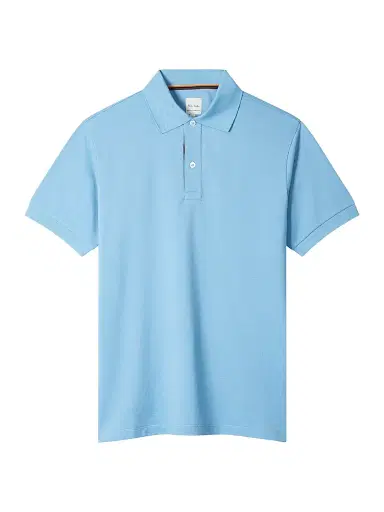 Paul Smith Men's Straight Placket Cotton Polo Shirt - Blue - Size XL | Thumbnail 1