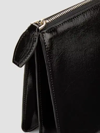 TOTEME Women's Threefold Naplack Leather Clutch - Black | Thumbnail 5