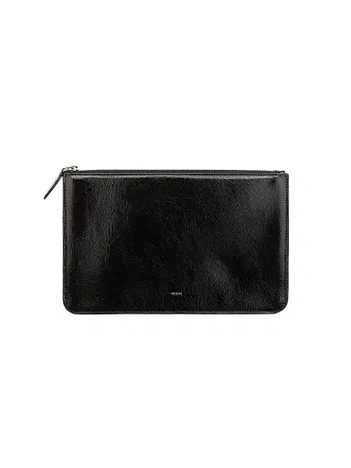 TOTEME Women's Threefold Naplack Leather Clutch - Black | Thumbnail 1