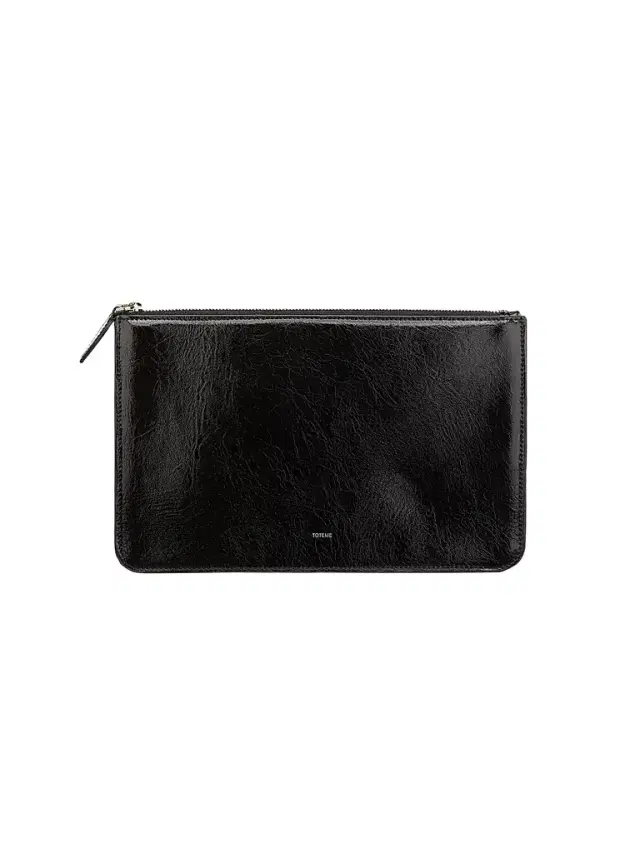 Toteme Women's Threefold Naplack Leather Clutch - Black