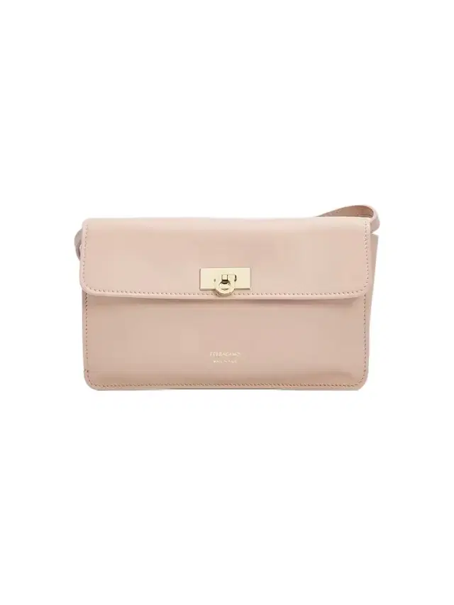 FERRAGAMO Women's Harley Mini Gancini Leather Shoulder Bag - Dusty Pink