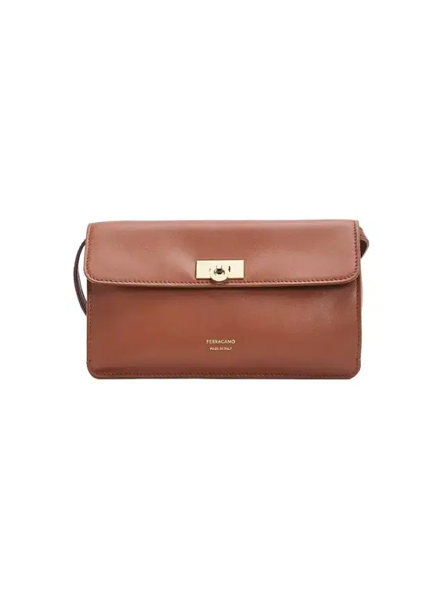 FERRAGAMO Women's Harley Mini Leather Shoulder Bag - New Cognac
