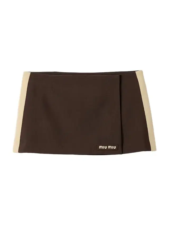 Women's Kid Mohair Mini Skirt - Brown