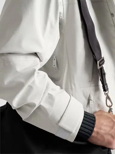 Prada Men's Technical Fabric Jacket - Beige Khaki | Thumbnail 6 Prada Men's Technical Fabric Jacket - Beige Khaki | Thumbnail 6