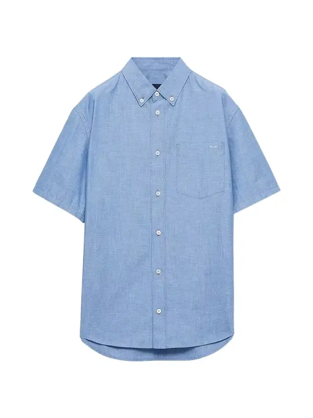 Prada Men's Short-Sleeved Chambray Shirt - Blue