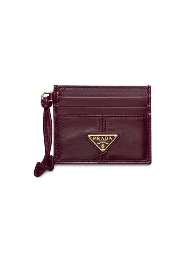 Prada Women's Leather Card Holder | Thumbnail 1 Prada Women's Leather Card Holder | Thumbnail 1