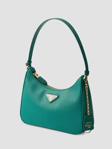 Prada Women's Re-Edition 2005 Saffiano Leather Shoulder Bag - Green | Thumbnail 2