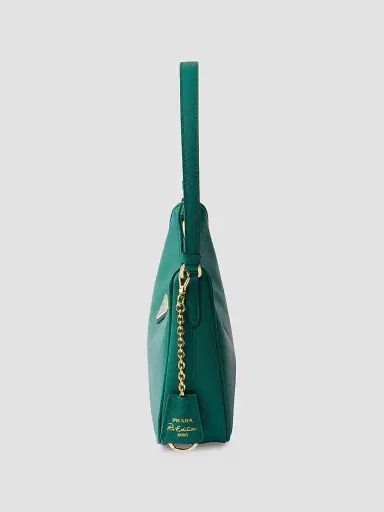 Prada Women's Re-Edition 2005 Saffiano Leather Shoulder Bag - Green | Thumbnail 4