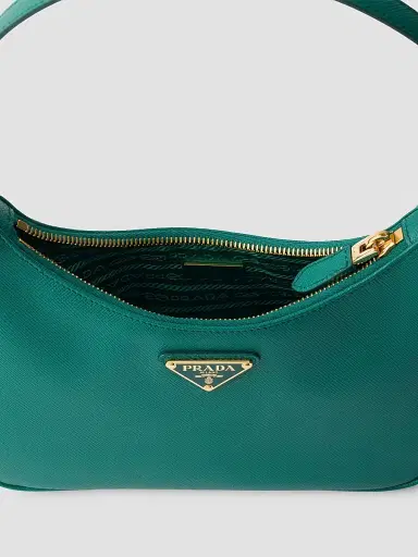 Prada Women's Re-Edition 2005 Saffiano Leather Shoulder Bag - Green | Thumbnail 5