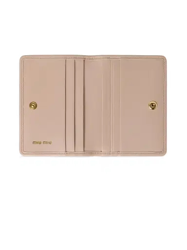 Miu Miu Women's Matelassé Nappa Leather Card Holder | Thumbnail 3