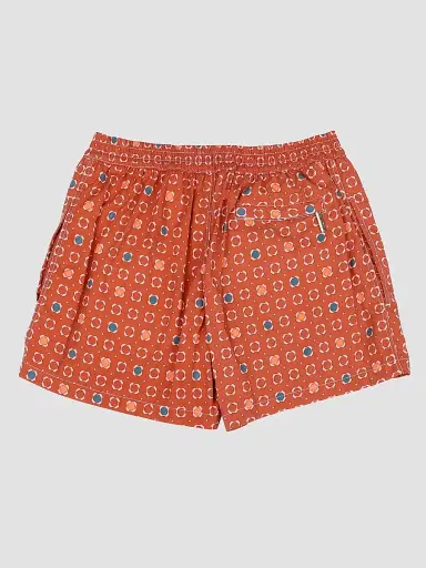 Stefano Ricci Men's Beach Shorts with Button and Zipper - Peach | Thumbnail 2