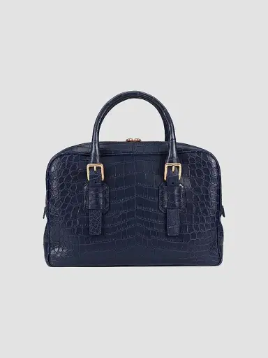 Stefano Ricci Men's Classic Croc Adjustable Portfolio Bag | Thumbnail 2