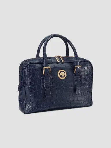 Stefano Ricci Men's Classic Croc Adjustable Portfolio Bag | Thumbnail 3