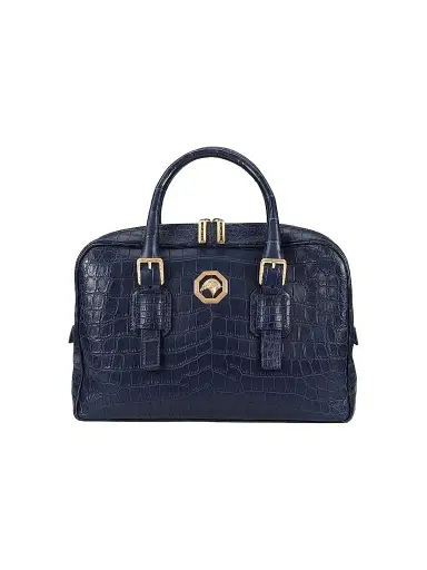 Stefano Ricci Men's Classic Croc Adjustable Portfolio Bag | Thumbnail 1