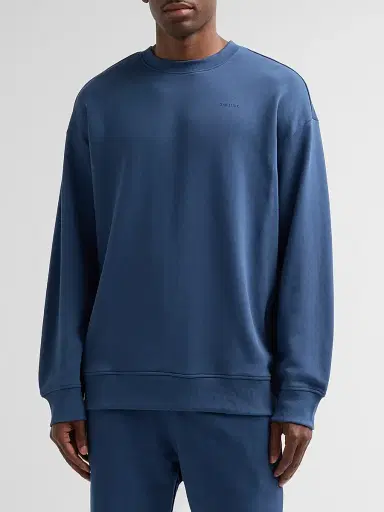 G-Star Men's Logo-Appliqué Cotton Sweatshirt - Dark Denim - Size XXL | Thumbnail 4 G-Star Men's Logo-Appliqué Cotton Sweatshirt - Dark Denim - Size XXL | Thumbnail 4