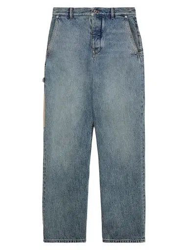 Loewe Men's Carpenter Washed Denim Straight Jeans - Washed Denim - Size 40 | Thumbnail 1