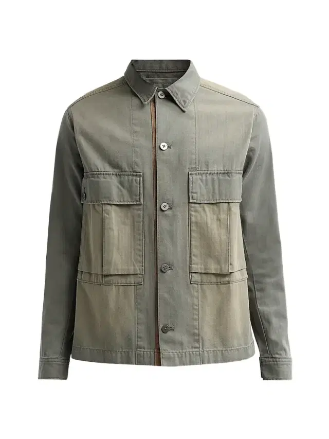 G-Star Men's Cotton Utility Shirt Jacket - Sun Faded Orphus