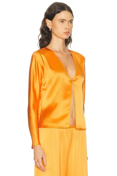 LESET Barb Button Long Sleeve Top | Thumbnail 2