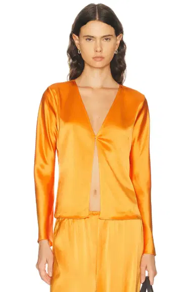 LESET Barb Button Long Sleeve Top | Thumbnail 1
