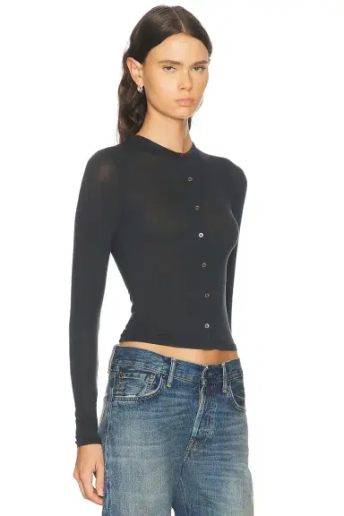 Skims Sheer Modal Cardigan | Thumbnail 2