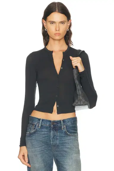 Skims Sheer Modal Cardigan | Thumbnail 1