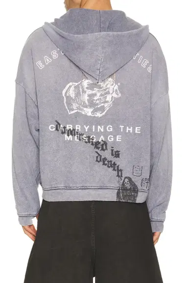 Paly Hollywood Carrying The Message Zip Hooded Sweatshirt | Thumbnail 2