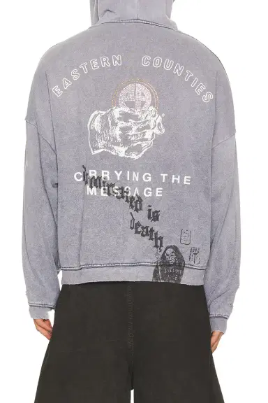 Paly Hollywood Carrying The Message Zip Hooded Sweatshirt | Thumbnail 3