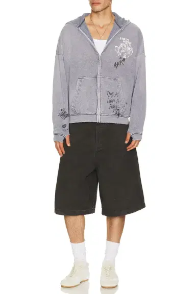 Paly Hollywood Carrying The Message Zip Hooded Sweatshirt | Thumbnail 4