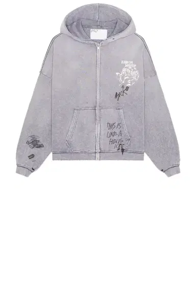 Paly Hollywood Carrying The Message Zip Hooded Sweatshirt | Thumbnail 5