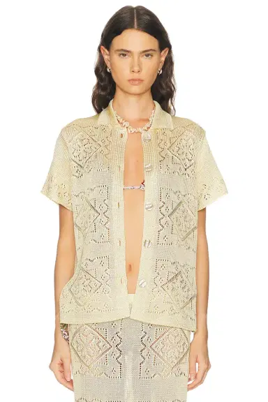 Calle Del Mar Handkerchief Short Sleeve Shirt | Thumbnail 2 Calle Del Mar Handkerchief Short Sleeve Shirt | Thumbnail 2