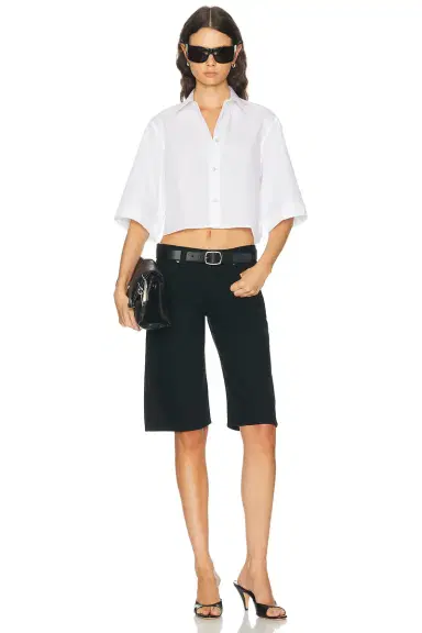 Helmut Lang Crop Trench Shirt | Thumbnail 4 Helmut Lang Crop Trench Shirt | Thumbnail 4