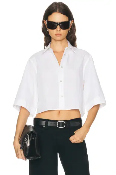 Helmut Lang Crop Trench Shirt | Thumbnail 1 Helmut Lang Crop Trench Shirt | Thumbnail 1