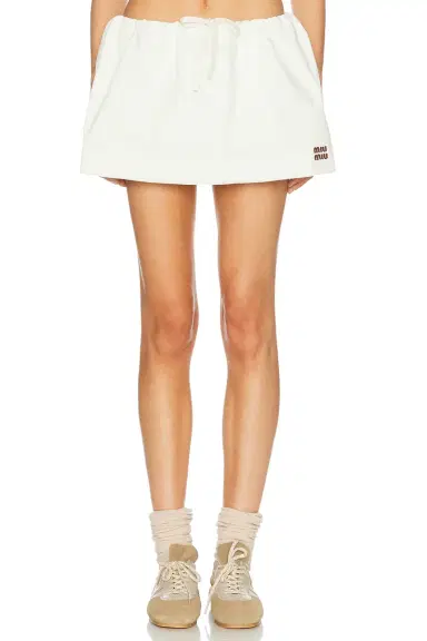Miu Miu Jersey Skirt | Thumbnail 2 Miu Miu Jersey Skirt | Thumbnail 2