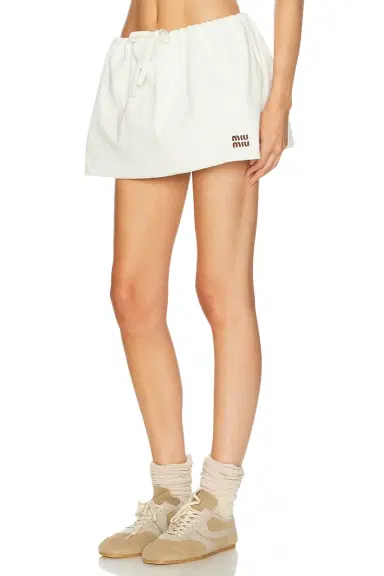 Miu Miu Jersey Skirt | Thumbnail 4 Miu Miu Jersey Skirt | Thumbnail 4